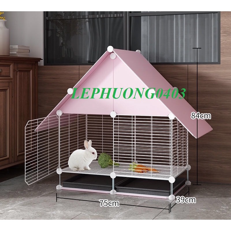 COMBO CHUỒNG, NHÀ LỒNG LƯỚI THÉP CÓ MÁI CHE CHO CHÓ MÈO THÚ CƯNG ĐA NĂNG