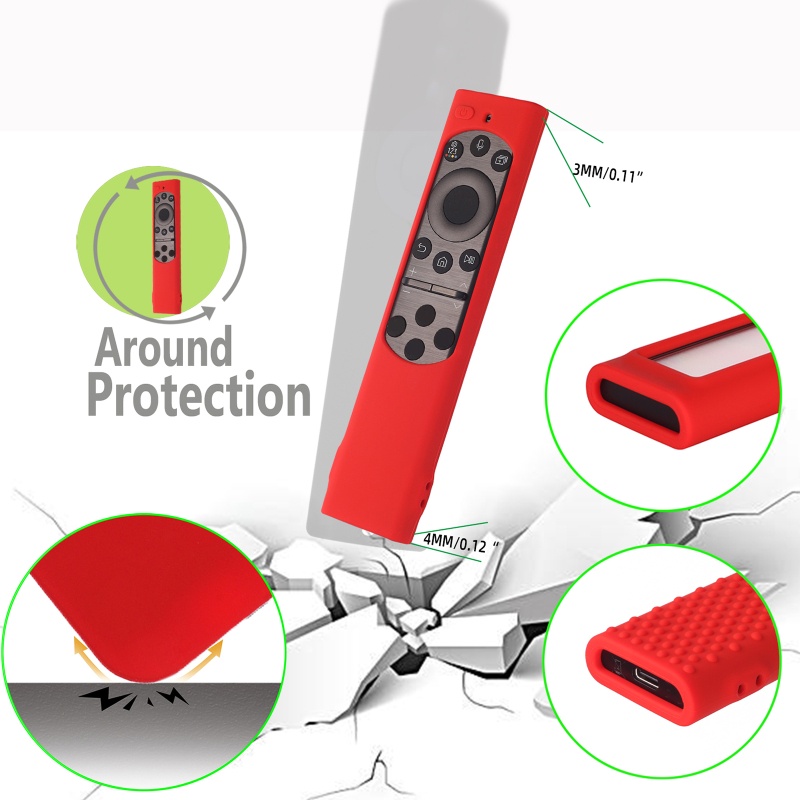 Ốp Bảo Vệ Điều Khiển Từ Xa Bằng Silicone Dành Cho Smart TV BN59-01357A TM1990C BN59-01265A 01271A