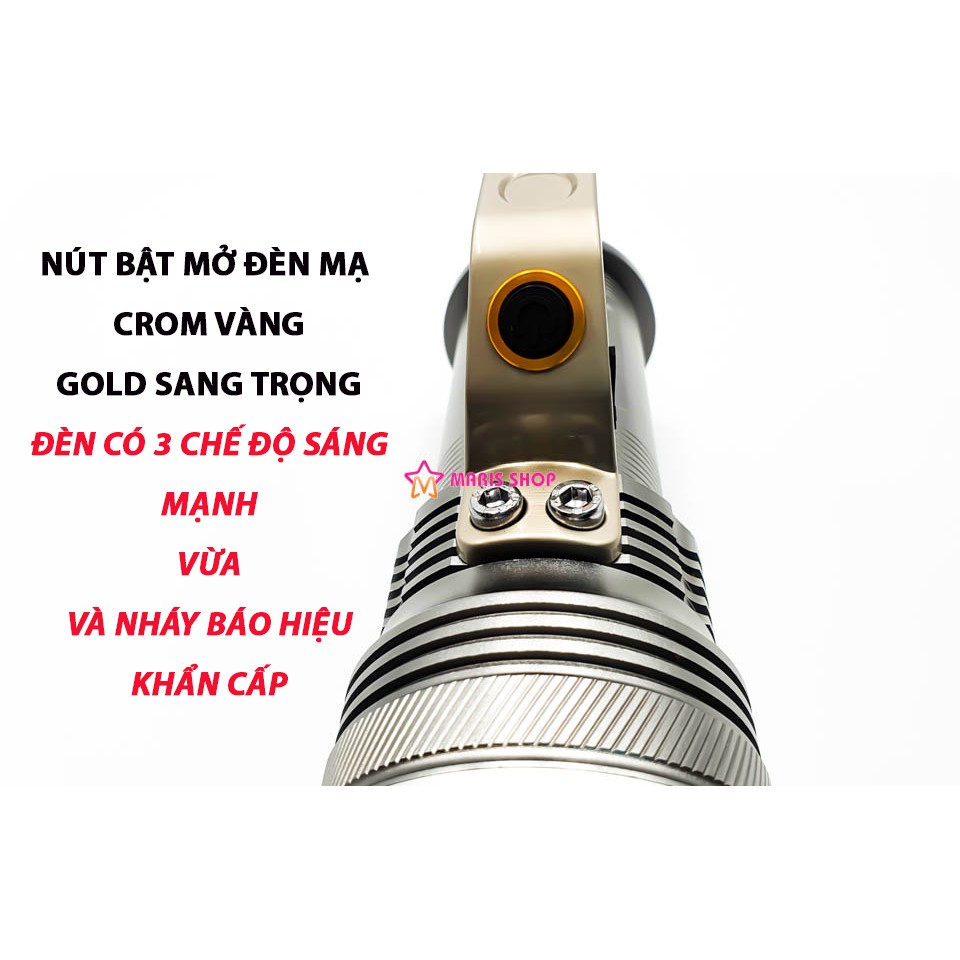 [3405] Đèn PIN Siêu Sáng Vỏ Nhôm Chips LED CREE T6, Đèn PIN Sạc Cầm Tay, Cắm Trại, Đi Phượt