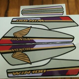 Bộ tem honda Win 100 màu đỏ đời 95
