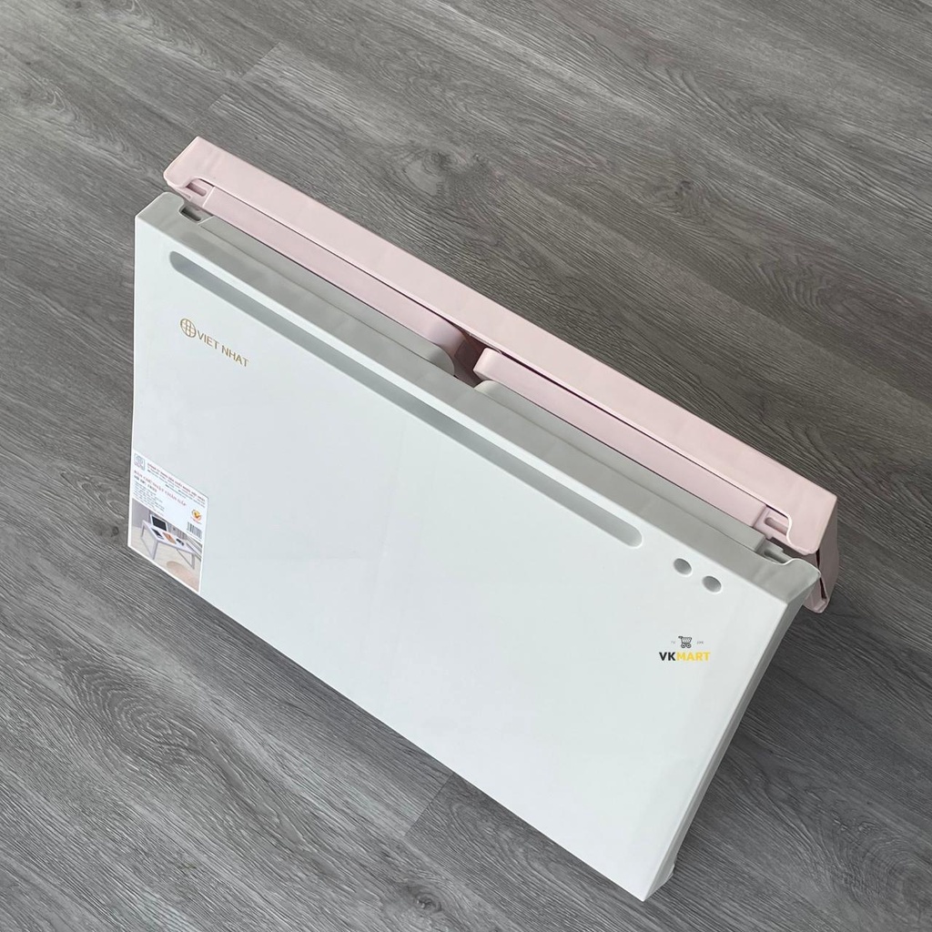 Bàn học gấp gọn nhựa Việt Nhật có khe cắm Ipad, bàn học làm việc thông minh