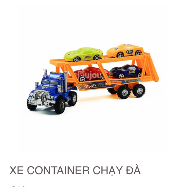 Xe container chạy đà