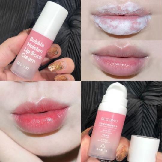 Mặt nạ sủi bọt tẩy tế bào chết GECOMO Bubble Moisten Lip Scrub Cream