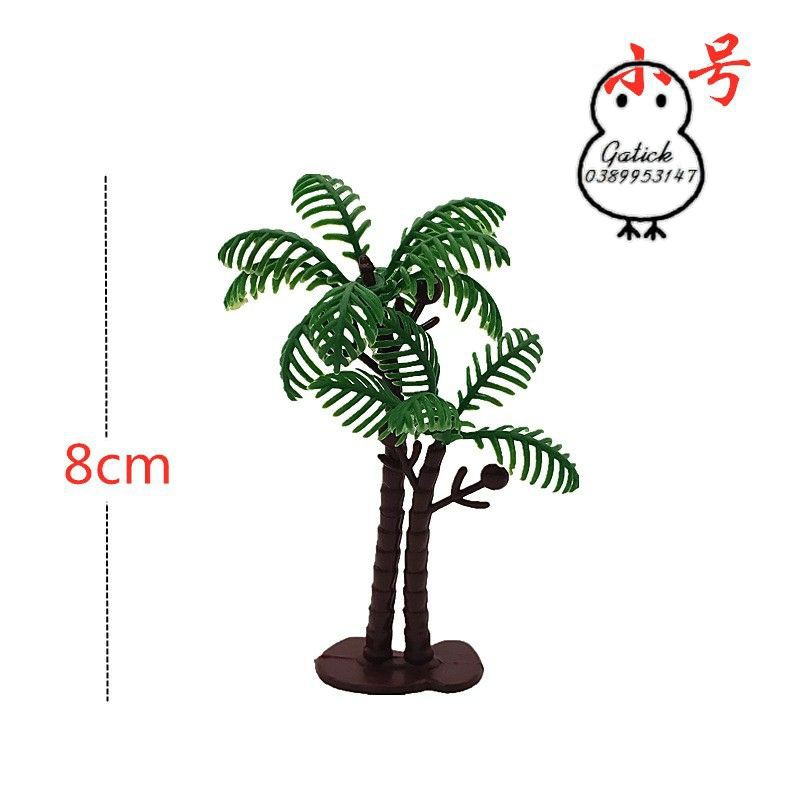 Cây dừa nhựa trang trí bánh kiem, bánh sinh nhật