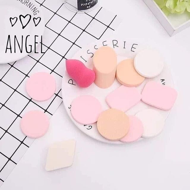 Bộ 6 mút trang điểm Sponge Make Up - Xốp tán kem nền