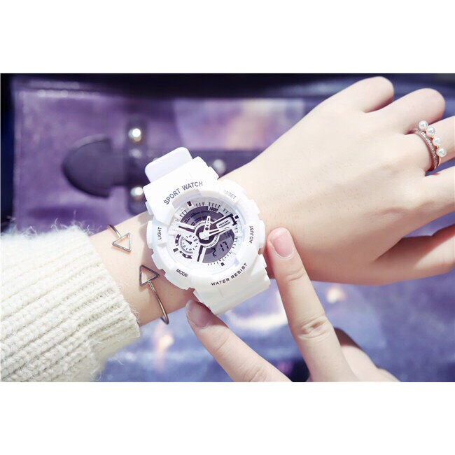 Đồng hồ thời trang nam nữ Sport Watch chạy kim và điện tử cực chất J9667