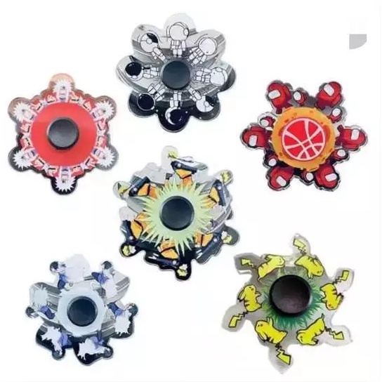 Con quay đồ chơi Fidget Spinner hình 3D anime manga (Naruto, Pokemon, Kimetsu, One