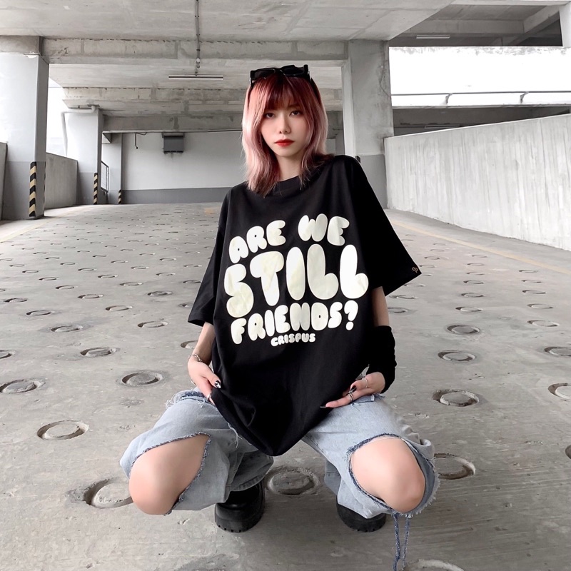 ÁO FRIENDS ĐEN FORM RỘNG UNISEX