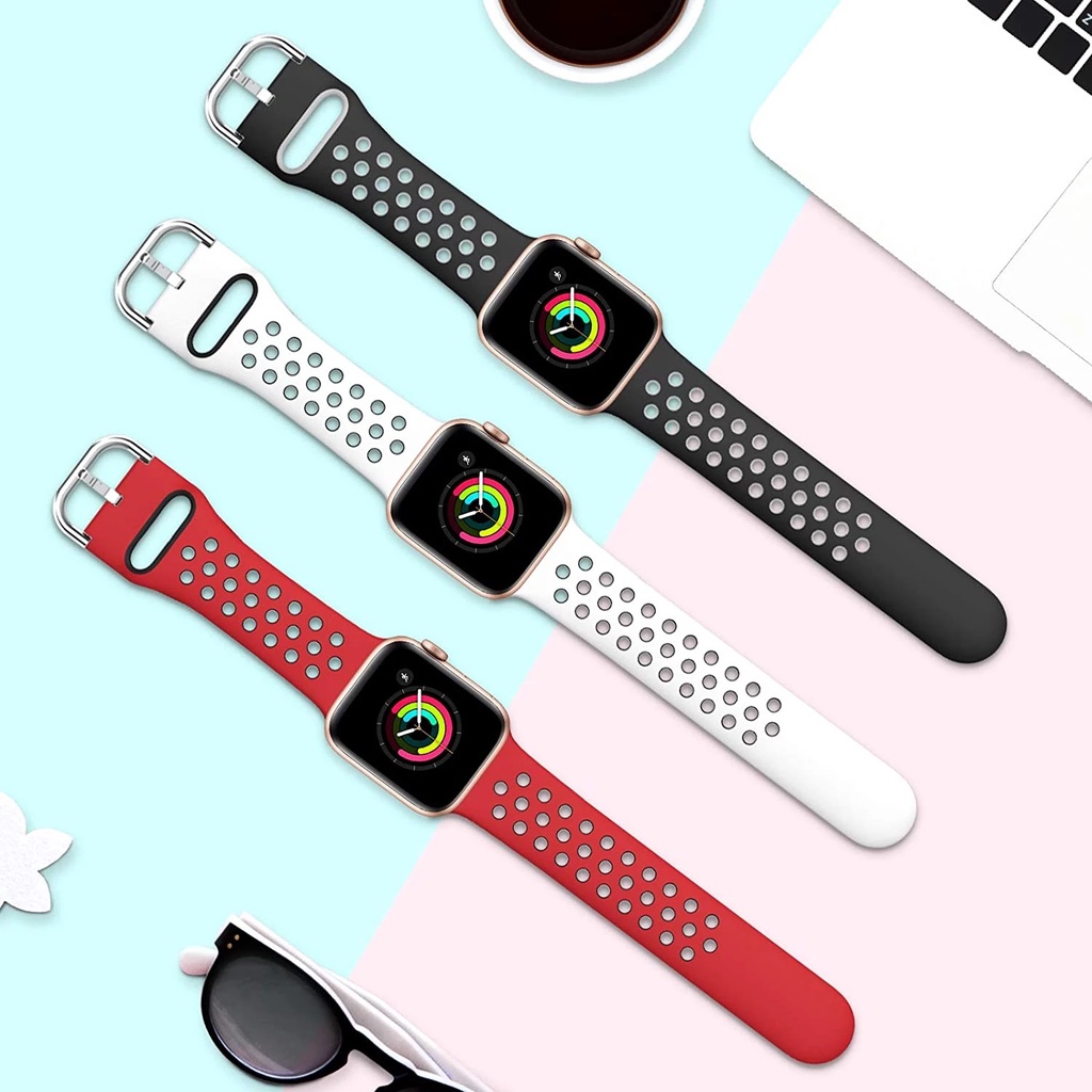 Dây Đeo silicone Thay Thế Cho iWatch 49mm 40mm 44mm 41mm 45mm 38mm 42mm ultra 8 7 6 SE 5 4 3 2 t500 Pro d20