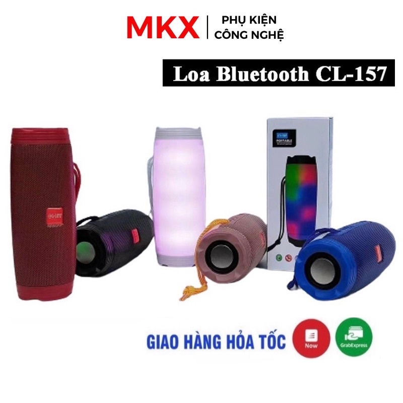 Loa Bluetooth Đèn Led Theo Nhạc CL157 Nghe Nhạc Cực c=Chất Âm Thanh Sống Động - BẢO HÀNH ĐỔI MỚI