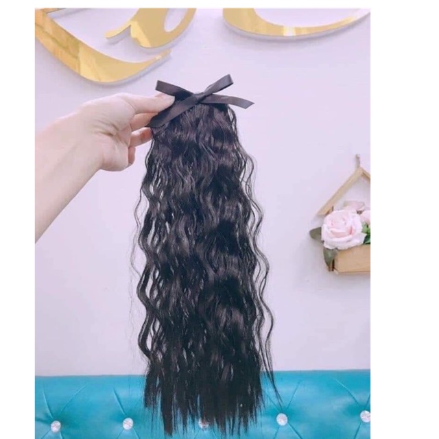 Tóc giả em bé 🥰FREESHIP🥰tóc cột xù đính nơ cho bé iu