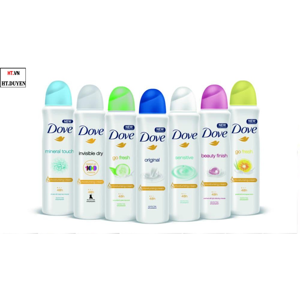 Xịt Khử Mùi Dove 150ml CÓ 9 HƯƠNG THƠM Nhập Khẩu Châu Âu | BigBuy360 - bigbuy360.vn