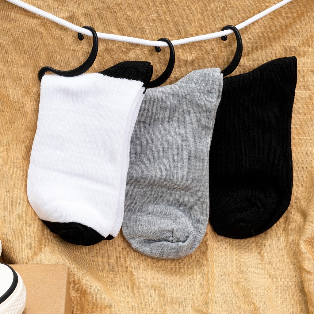 Tất Cổ Cao Nam Nữ Trơn Màu, Vớ Cao Cổ Unisex Chất Liệu Cotton Thoáng Mát Êm Chân TAT-TRONCAO-VNXK