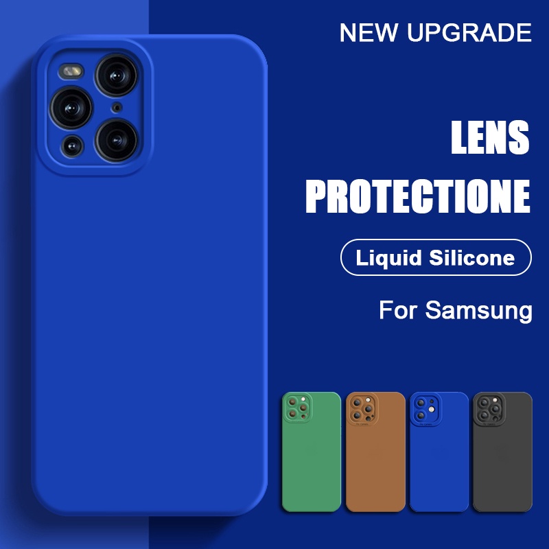 Ốp Điện Thoại Silicon Bảo Vệ Ống Kính Camera Góc Thẳng Cho Samsung Galaxy A51 A31 A71 A52 A52S A72 A12 A22 A32