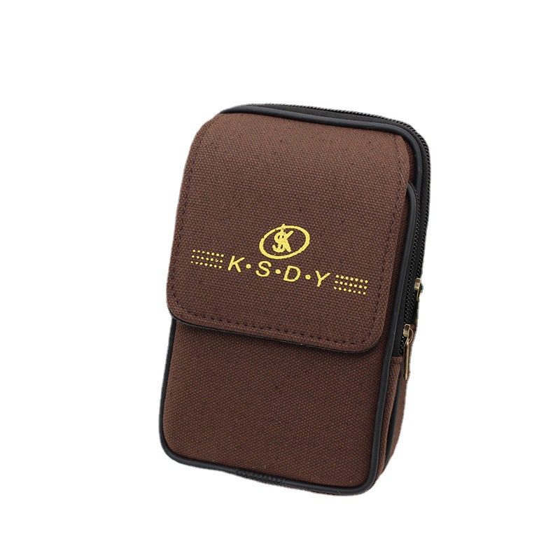 Túi Đeo Hông Đựng Điện Thoại Bằng Vải Canvas Tiện Dụng