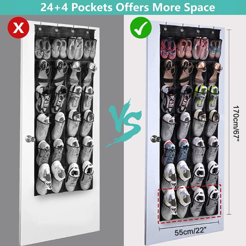 Youyo Kệ Treo Giày Trên Cửa Tổ Chức