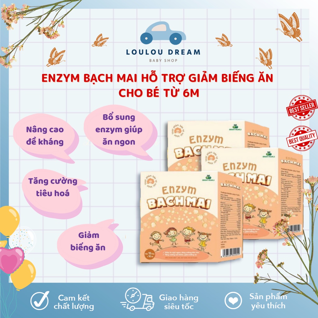 Enzym Bạch Mai (enzyme tiêu hóa) [Men sống Enzymes mẫu mới 2022]