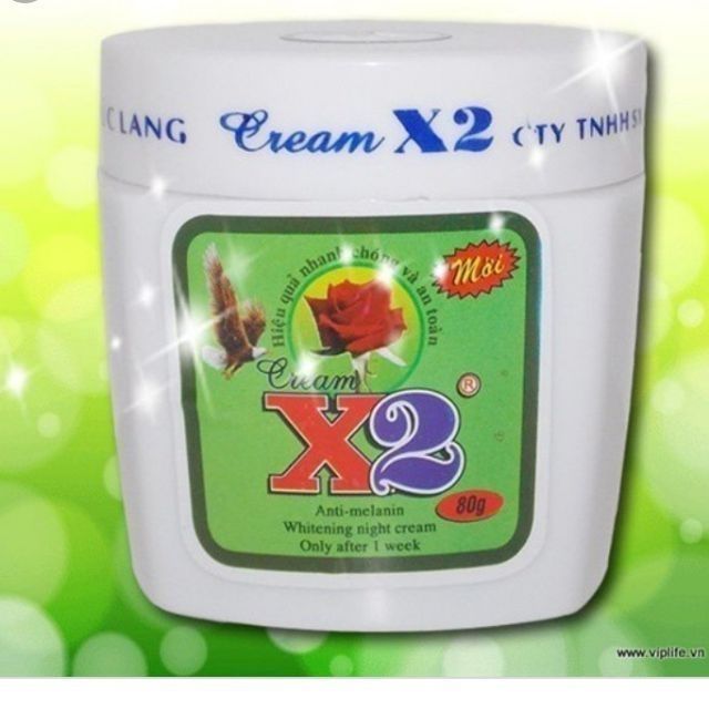 Kem trắng da toàn thân x2