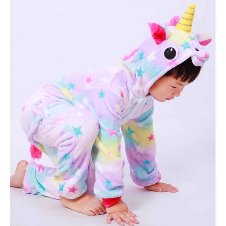 Bộ Đồ Thú Unicorn Ngôi Sao Full Size Dành Cho Trẻ Em