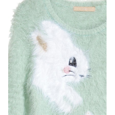 Áo len lông bé gái