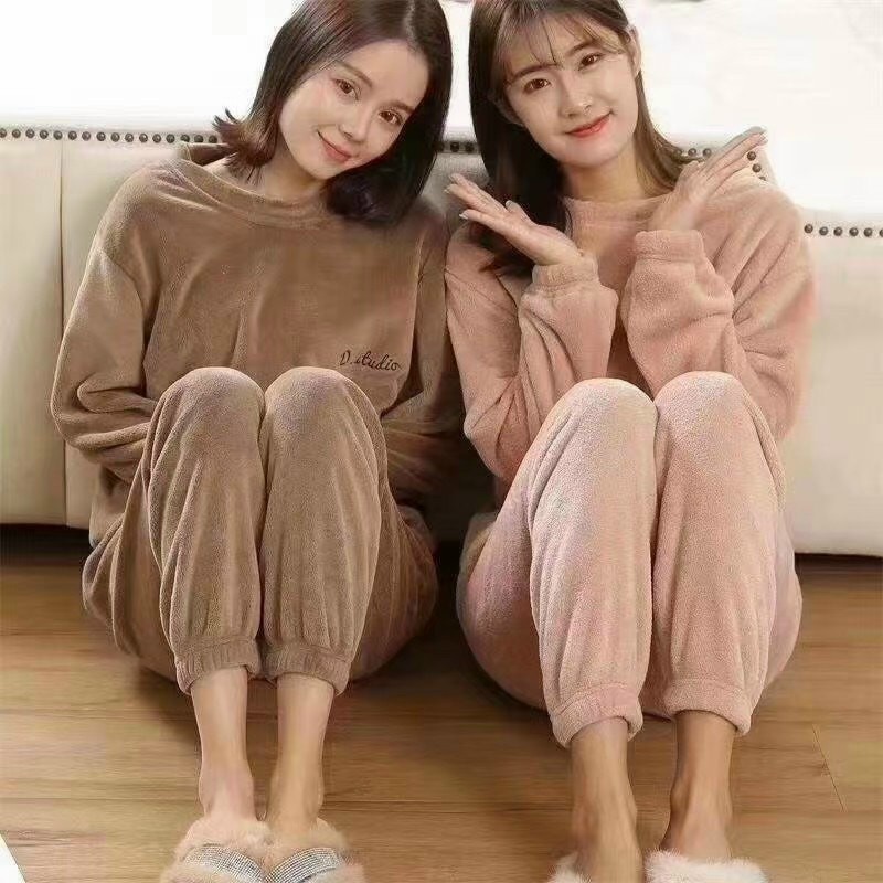 Bộ nỉ nhung D studio mặc nhà cực ấm loại 1 cực đẹp