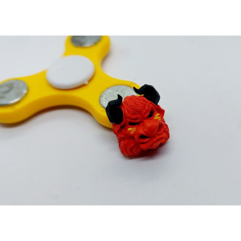 Keycap bò bull Clone tone cam đen trang trí bàn phím cơ