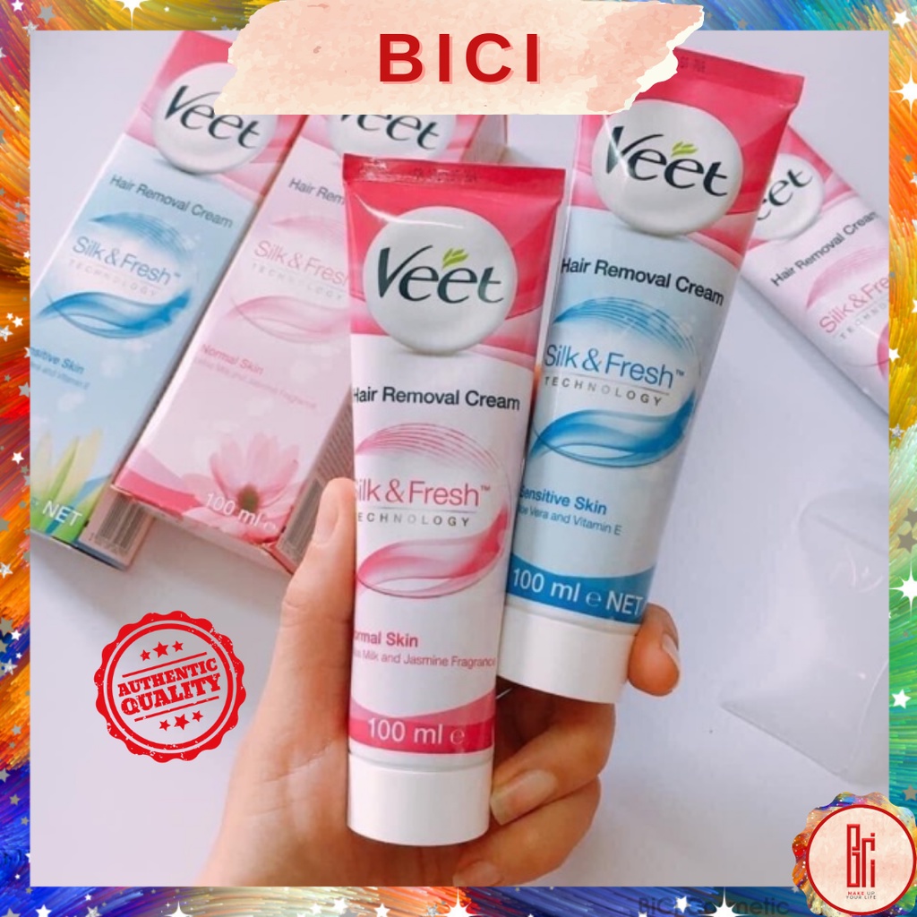 Kem tẩy lông Veet Silk Fresh 100ml Pháp