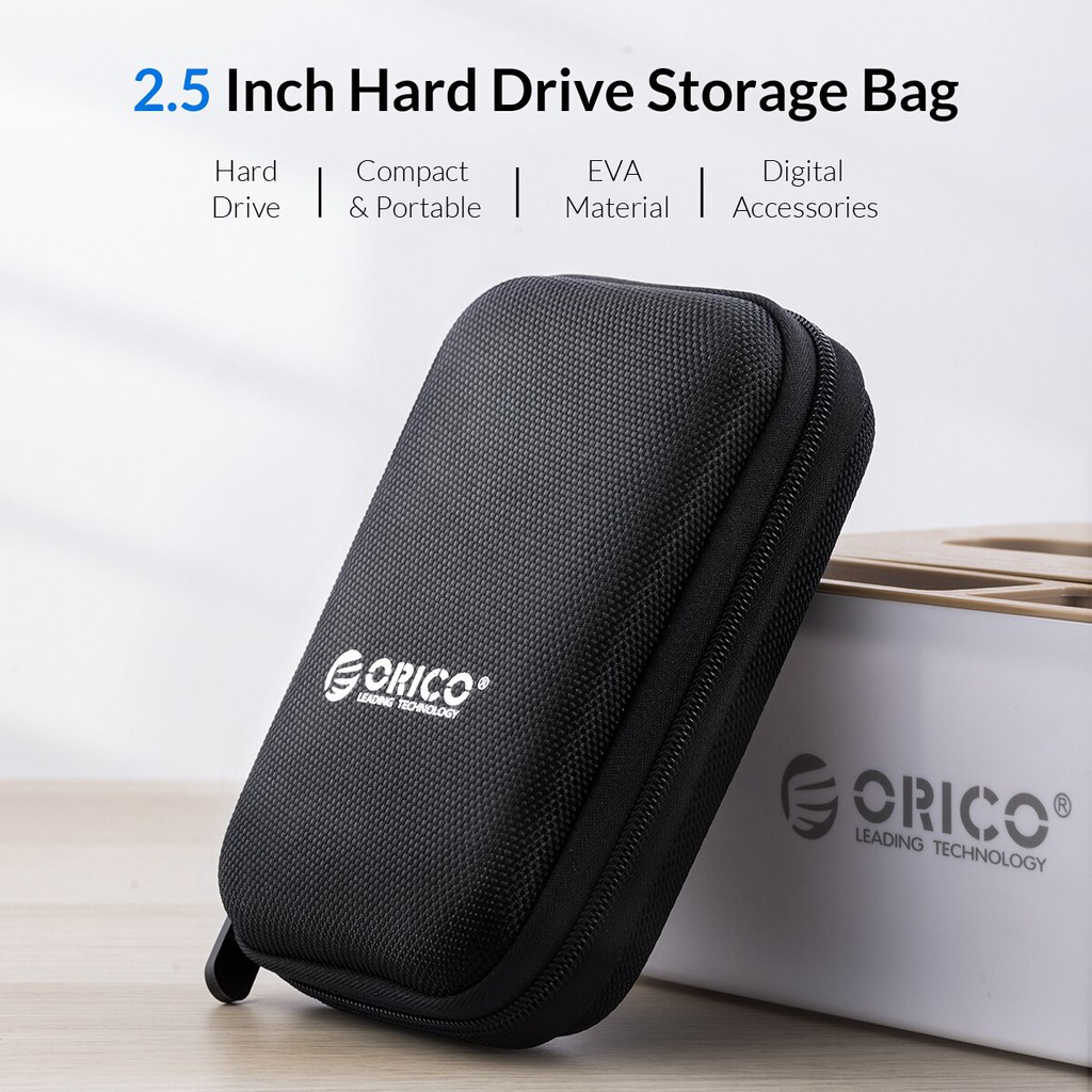 Túi đựng ổ cứng SSD HDD 2.5 inch ORICO | Hộp đựng chống sốc Box di động Phụ kiện công nghệ Pin sạc dự phòng