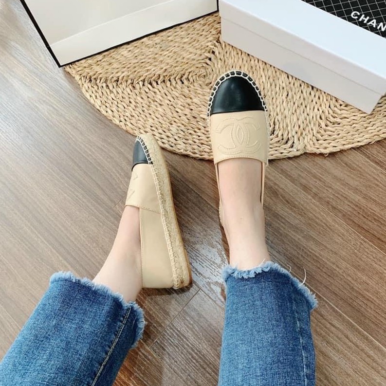 Giày lười đế cói bằng, giày lười chất dạ mã GTT02 - Basil | BigBuy360 - bigbuy360.vn