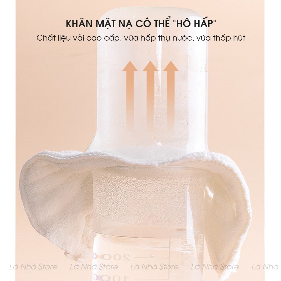 Khăn mặt nạ chườm nóng, Khăn mặt xông hơi thoáng lỗ chân lông, thư giãn, hấp thụ tốt tinh chất dưỡng da