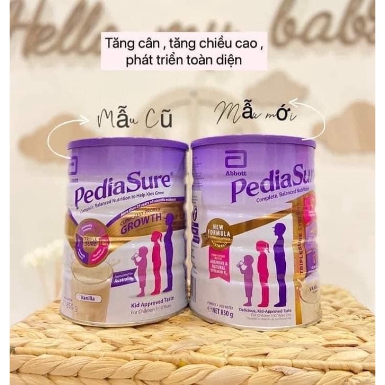 Sữa Pediasure Úc nắp tím 850g
