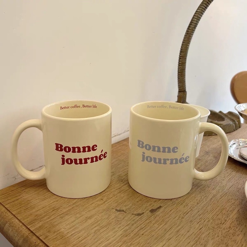 Cốc Bonnie chất liệu sứ cao cấp phong cách Hàn Quốc