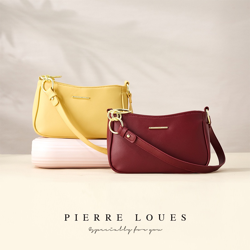 Túi đeo vai Pierre Loues kiểu yên ngựa thời trang đơn giản dành cho nữ