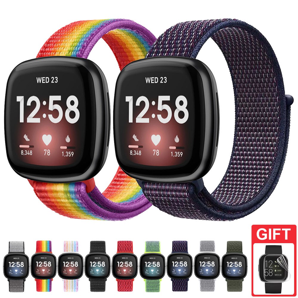 Dây Đeo Thay Thế Chất Liệu Nylon Thoáng Khí Cho Fitbit Versa 3 / Fitbit Sense