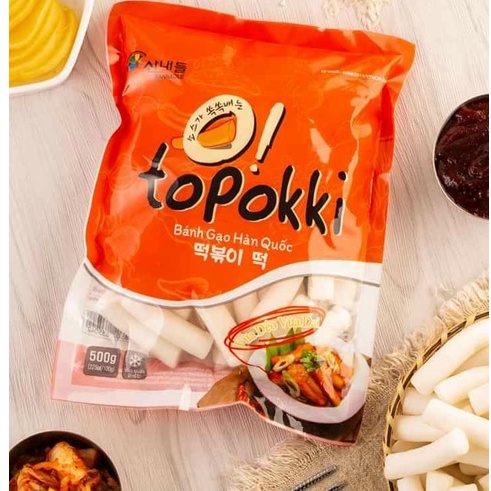 Bánh gạo thỏi Tokbokki Hàn Quốc 1kg