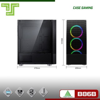 Vỏ Case Máy Tính VSPTECH Gaming B86 Black (đen)