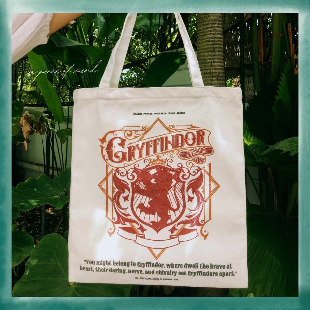 A PIECE OF MIND X HYUMIN FANART - Túi Vải Canvas Hoạ Tiết Độc Quyền HARRY POTTER Vừa A4, Laptop