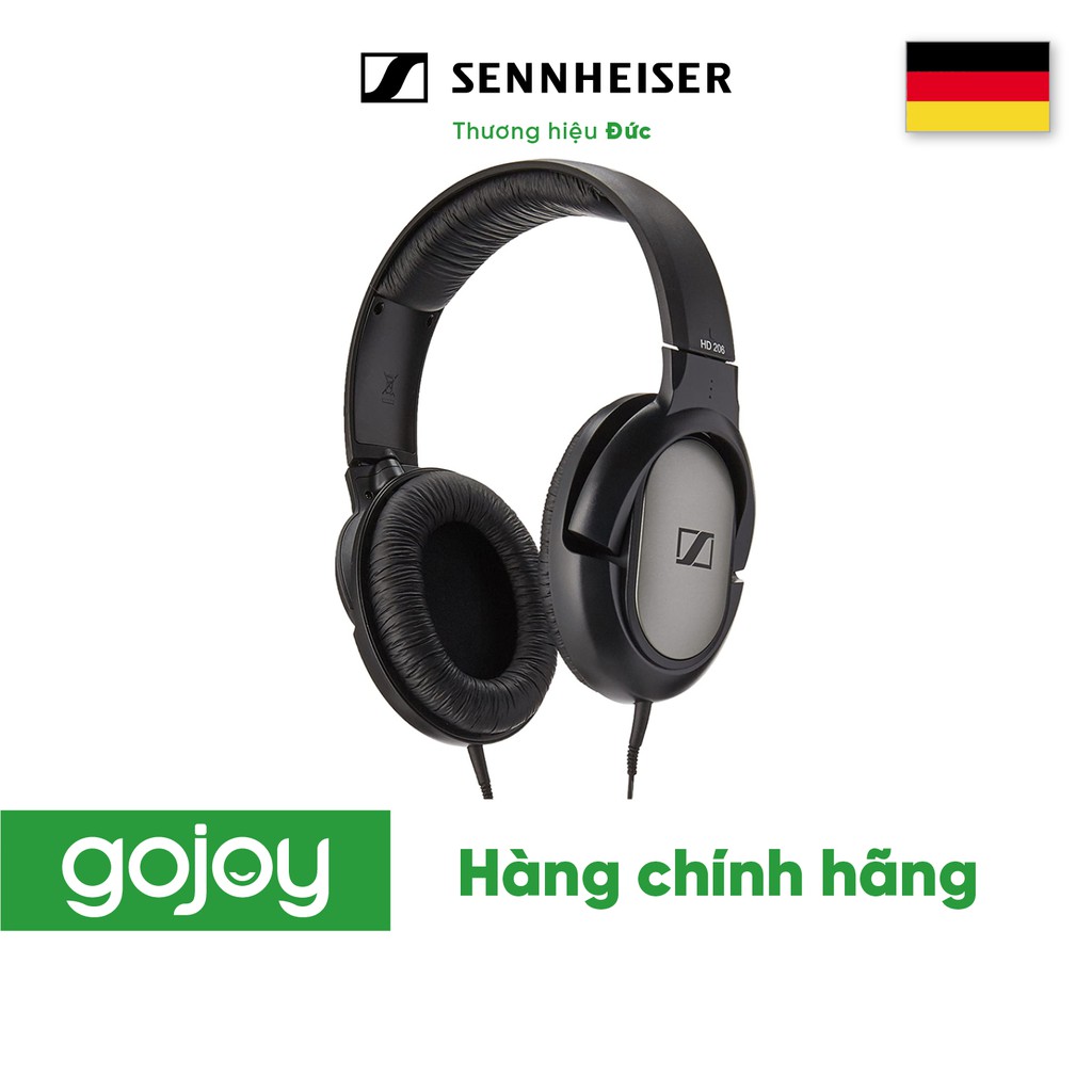 [Mã 2404EL10K giảm 10K đơn 20K] Tai nghe chụp tai bass tốt SENNHEISER HD206 - Bảo hành chính hãng 24 tháng