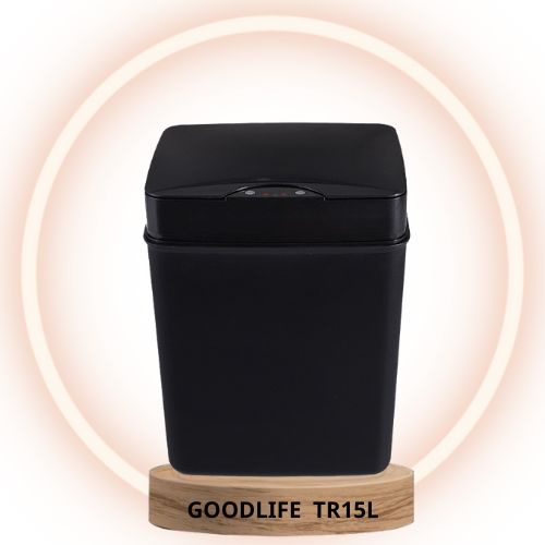 Thùng Rác Cảm Biến GOODLIFE TR-3 Cách Đóng Mở -Dùng Bằng Pin Tiểu AA