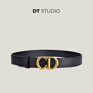 Dây thắt lưng nữ da PU mặt chữ CD DT.STUDIO cao cấp kiểu dáng thời trang Ulzzang Hàn Quốc trẻ trung