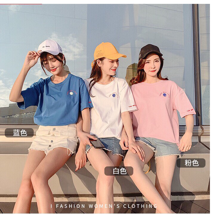 áo thun tay lỡ form rộng cổ tròn f02