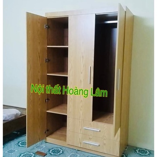 Tủ áo dài 1,2m có 2 ngăn kéo