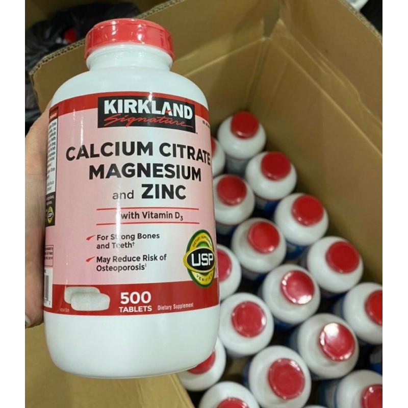 Viên uống bổ sung Canxi Kirkland Calcium Citrate Magnesium and zinC