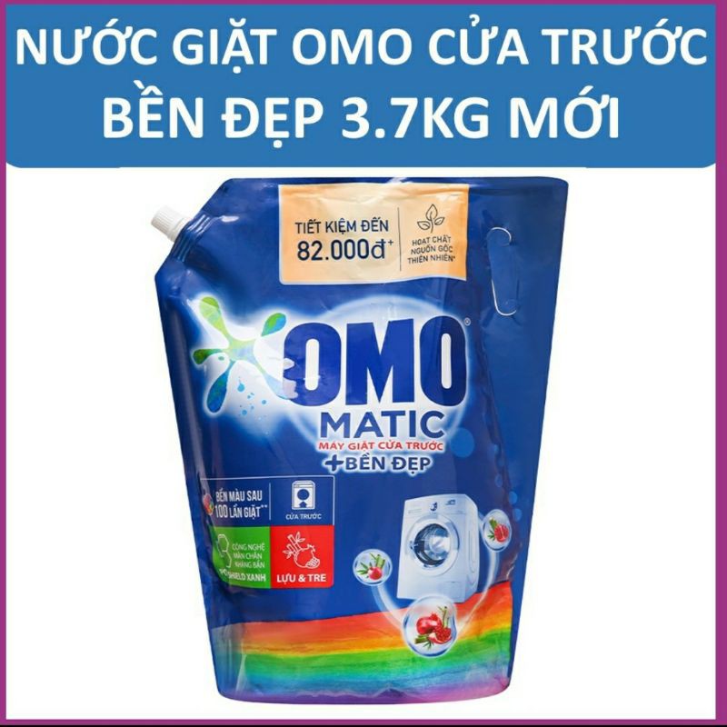 nước giặt omo matic cửa trước và cửa trên 3.7kg ( mẫu mới)