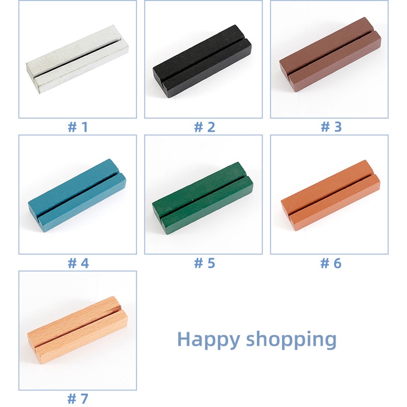 Giá Đỡ Bằng Gỗ Để Bàn Đa Năng Nhiều Màu Sắc Dùng Để Đựng Thẻ / Ảnh / Giấy