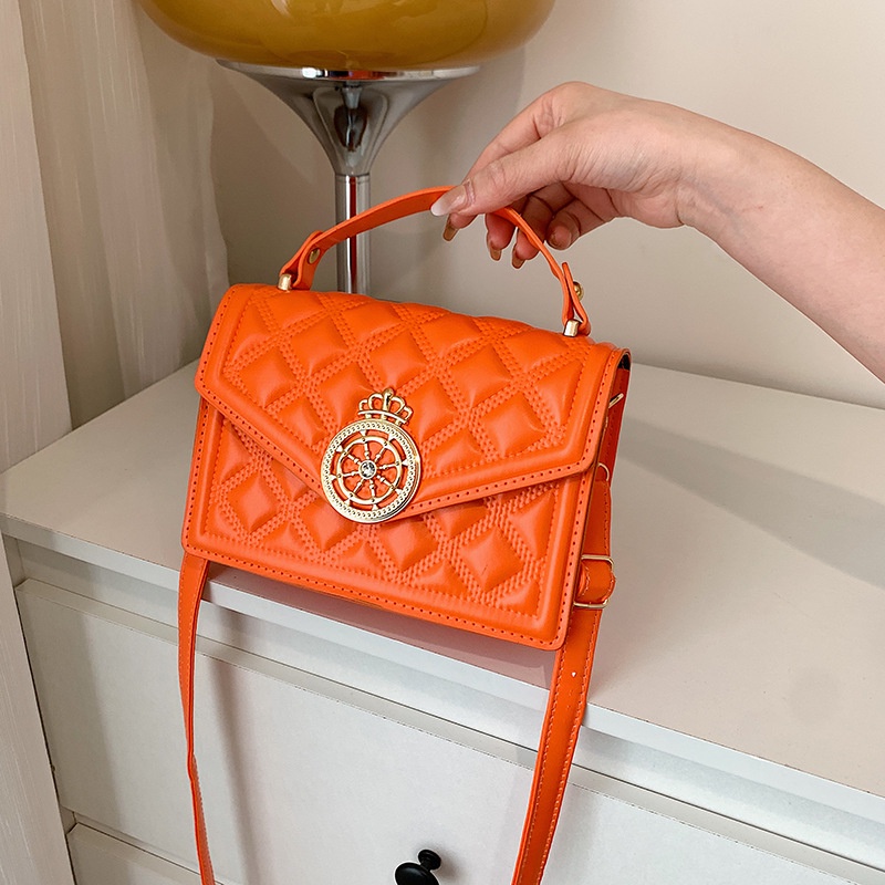 Túi Xách Dáng Vuông Màu Trơn Thiết Kế Đơn Giản Thời Trang Mùa Xuân 2022 Cho Nữ