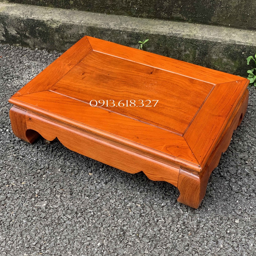 Bàn osin cơm gỗ hương,bàn trà kê trang trí cao 10,12cm