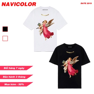 Áo phông cao cấp littel emulsion gold | áo phông thiên thần | áo phông in nhũ vàng | áo phông navicolor