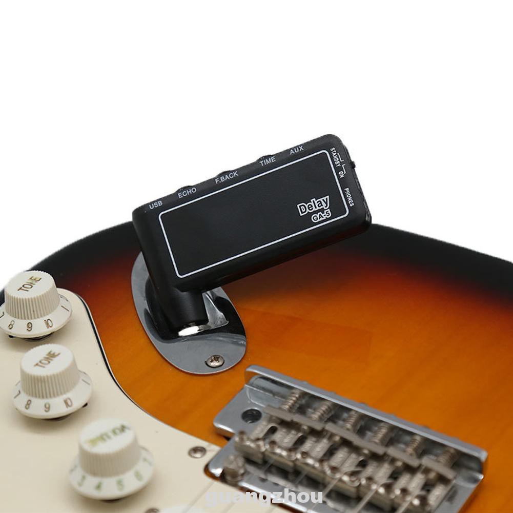 Classic Rock Adjustable Volume Tone Rechargeable USB Accessories Mini Portable Bass Guitar Plug