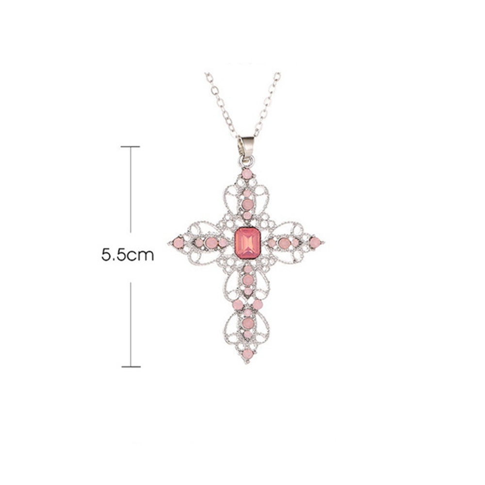 Vòng cổ Mặt Thánh Giá Đính Đá Phong Cách Bohemian Dành Cho Nữ